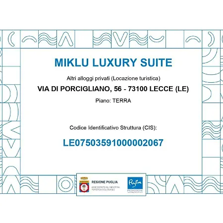 Miklu Luxury Apartament Lecce